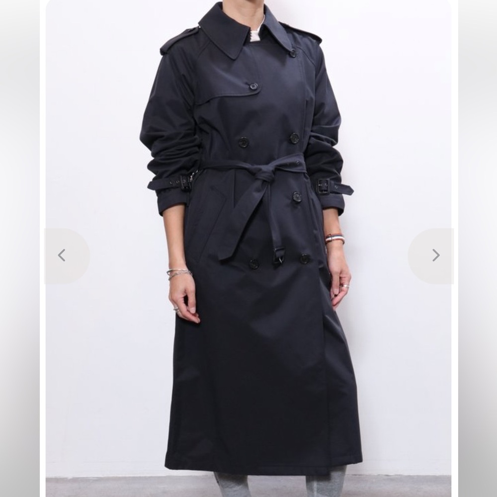 Nili Lotan Tanner Trench Coat- Dark Navy - Picture 2 of 11